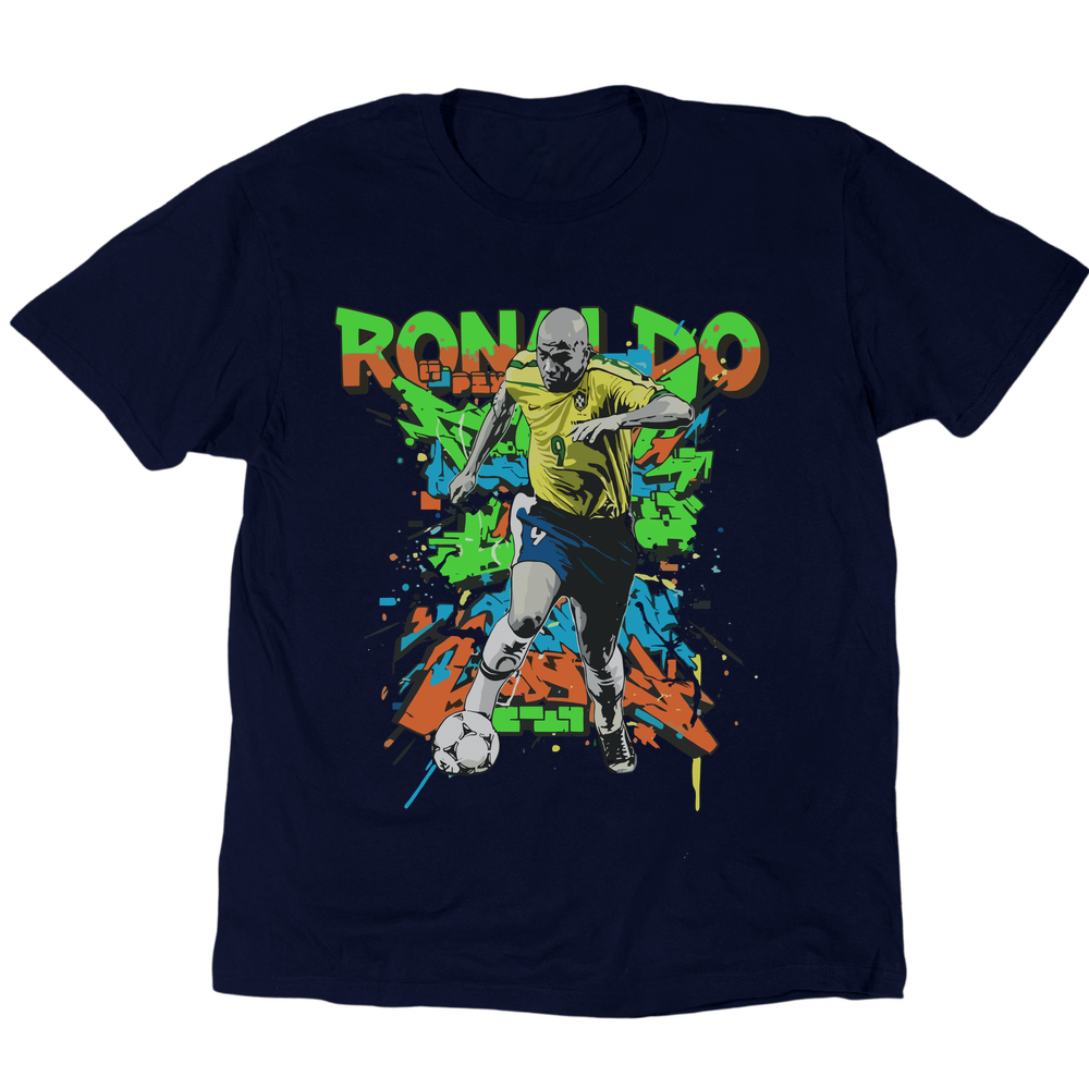 Ronaldo Graffiti T-Shirt - Navy