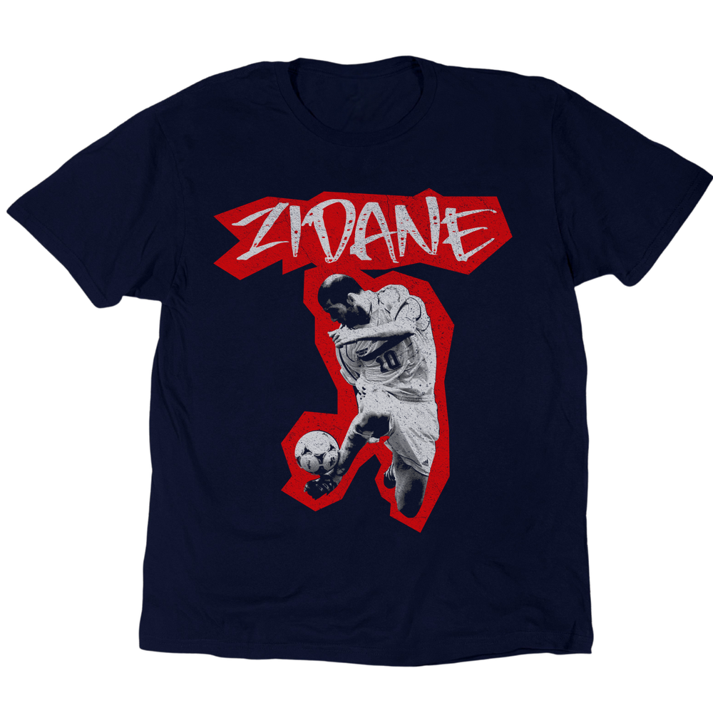 Zidane Bootleg T-Shirt - Navy