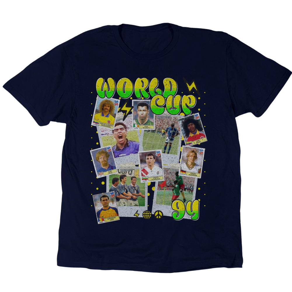 World Cup 94 Scrapbook T-Shirt - Navy