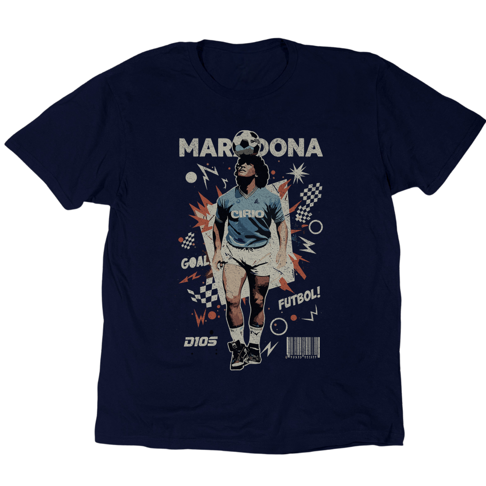 Maradona Napoli T-Shirt - Navy
