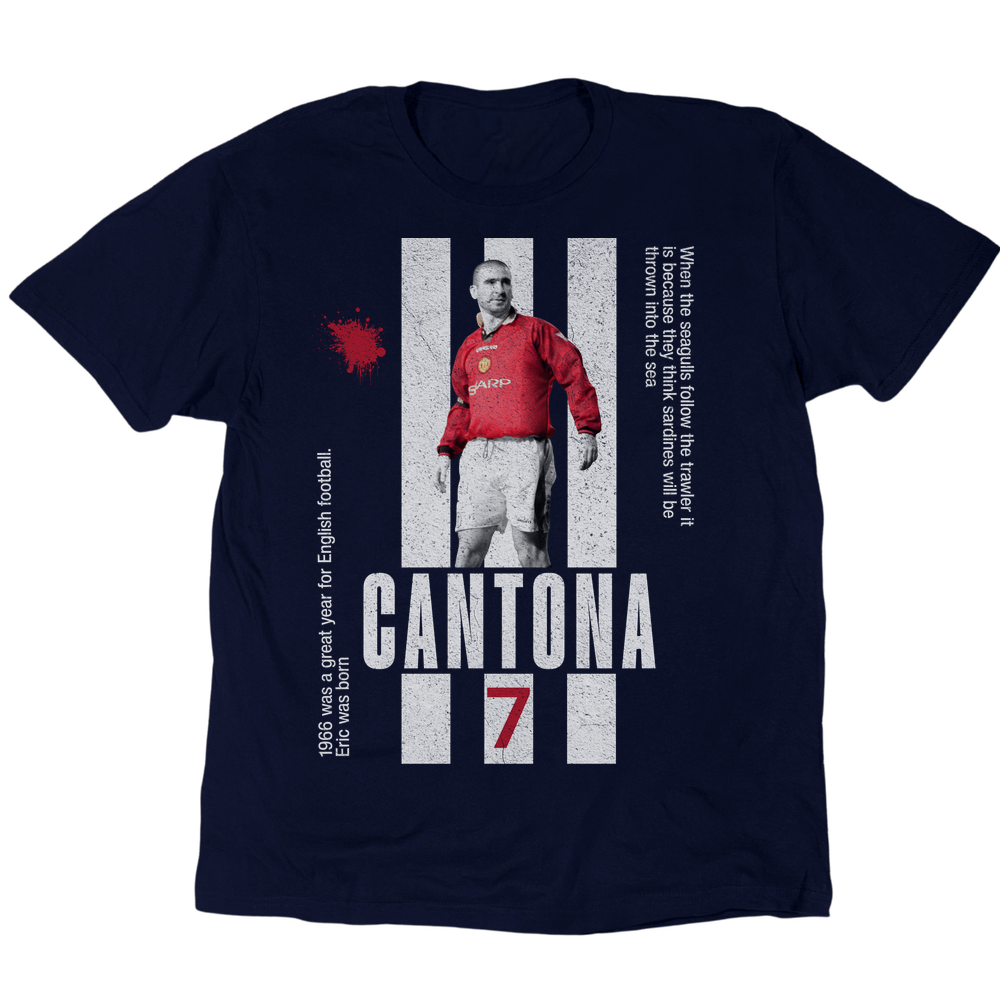 Cantona 7 T-Shirt - Navy