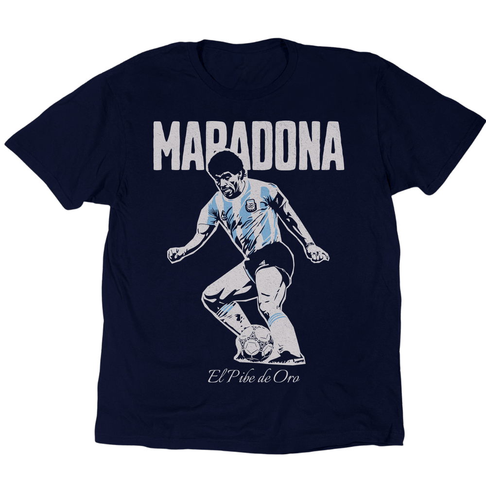 El Pibe De Oro Diego Maradona T-Shirt – Retro 90 Originals