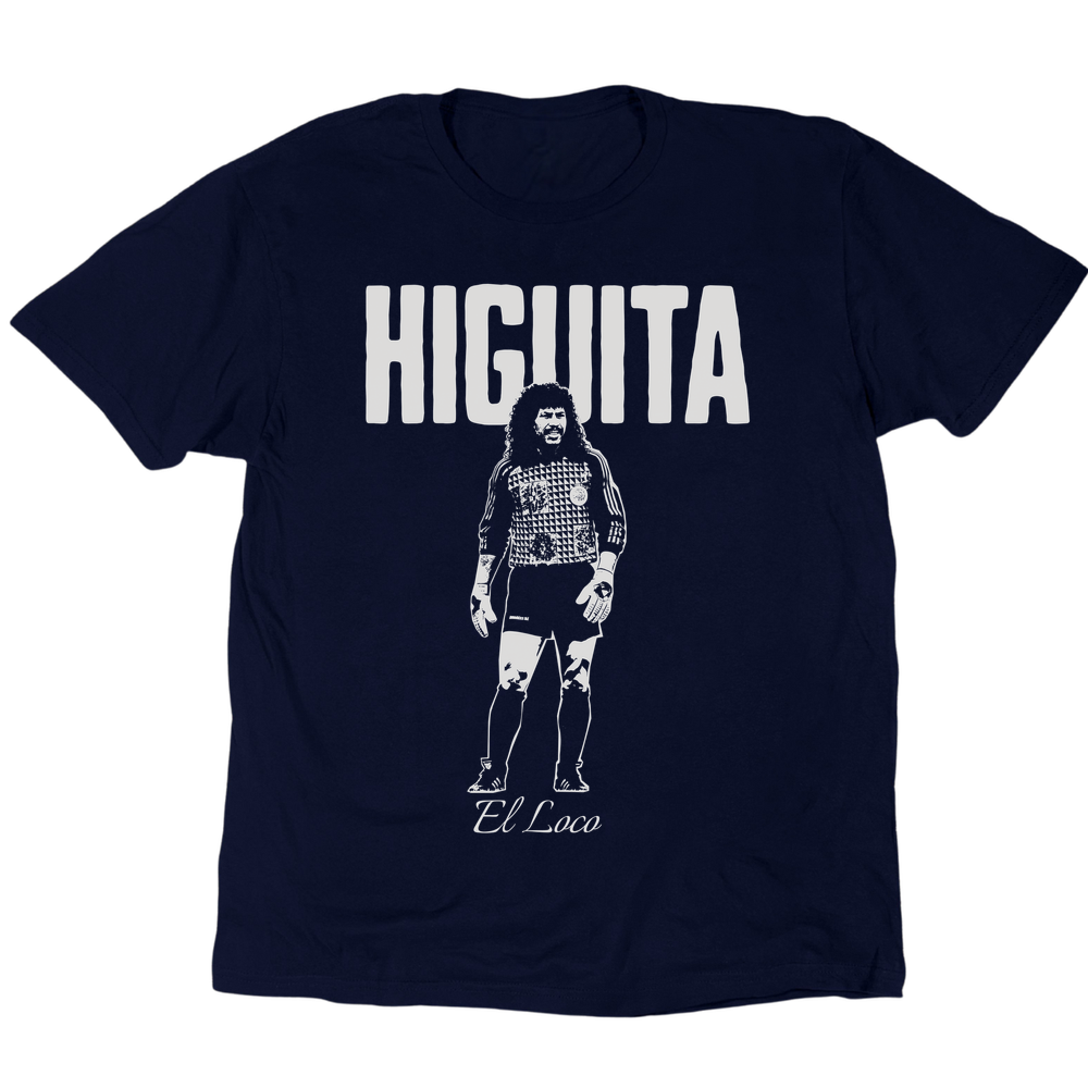 El Loco Rene Higuita T-Shirt - Navy