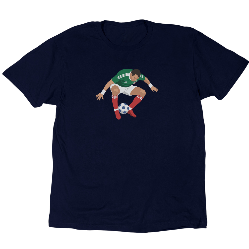 Icons Illustrated Cuauhtemoc Blanco T-Shirt - Navy