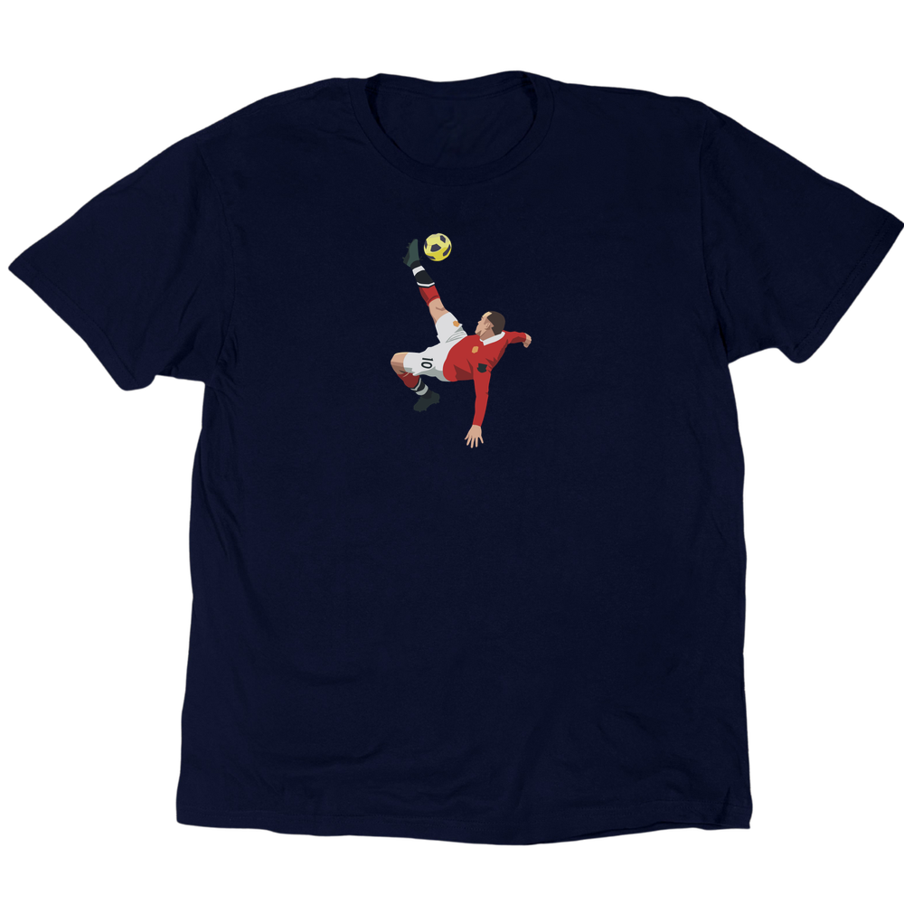 Icons Illustrated Rooney The Overhead Kick T-Shirt - Navy