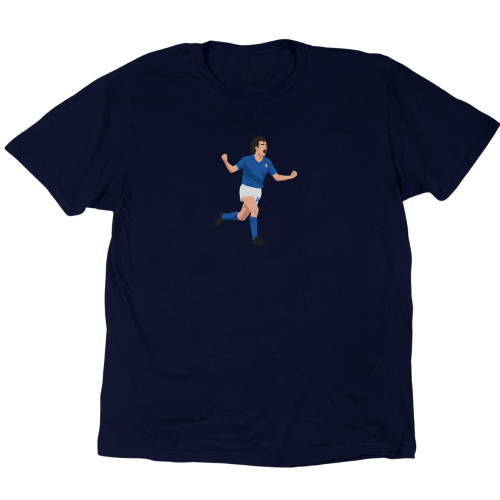 Icons Illustrated Tardelli Celebration T-Shirt - Navy