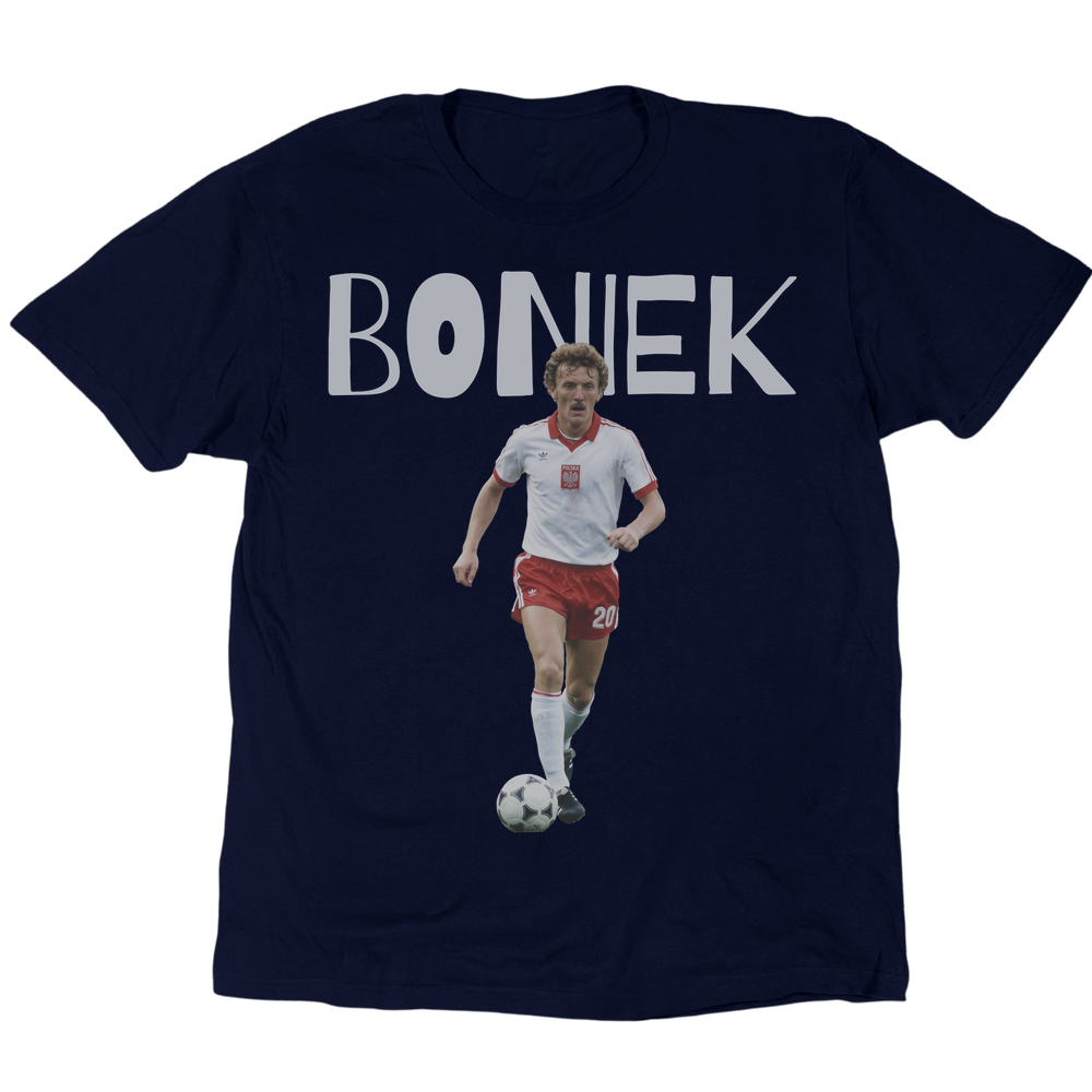Zbigniew Boniek 1982 T-Shirt - Navy
