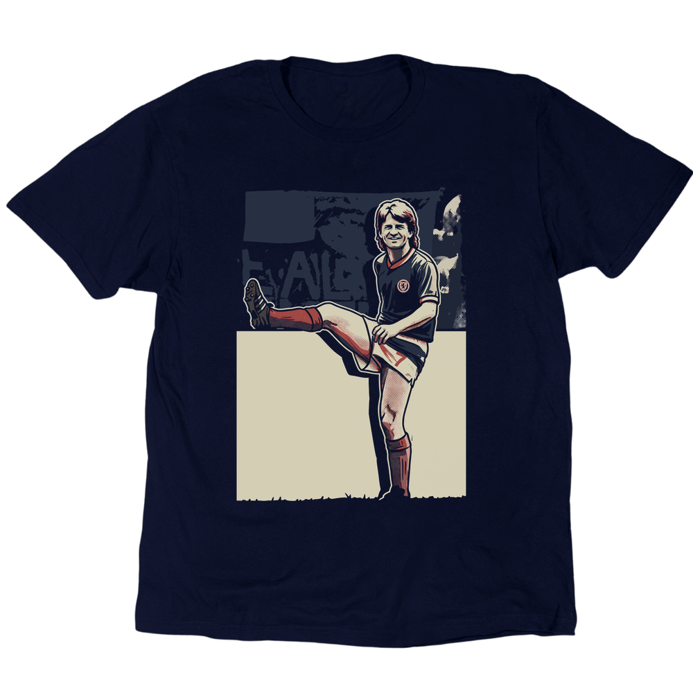 Gordon Strachan 1986 T-Shirt - Navy