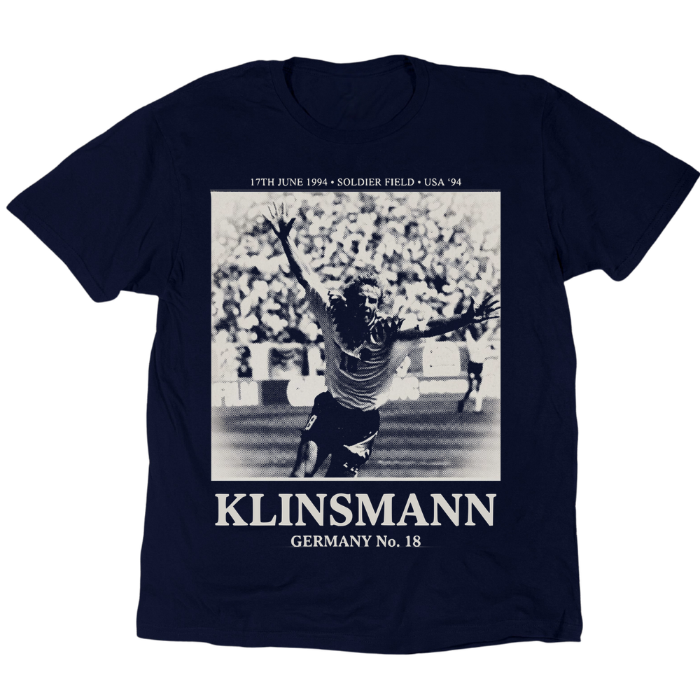 Vintage Celebration Jürgen Klinsmann 1994 T-Shirt - Navy