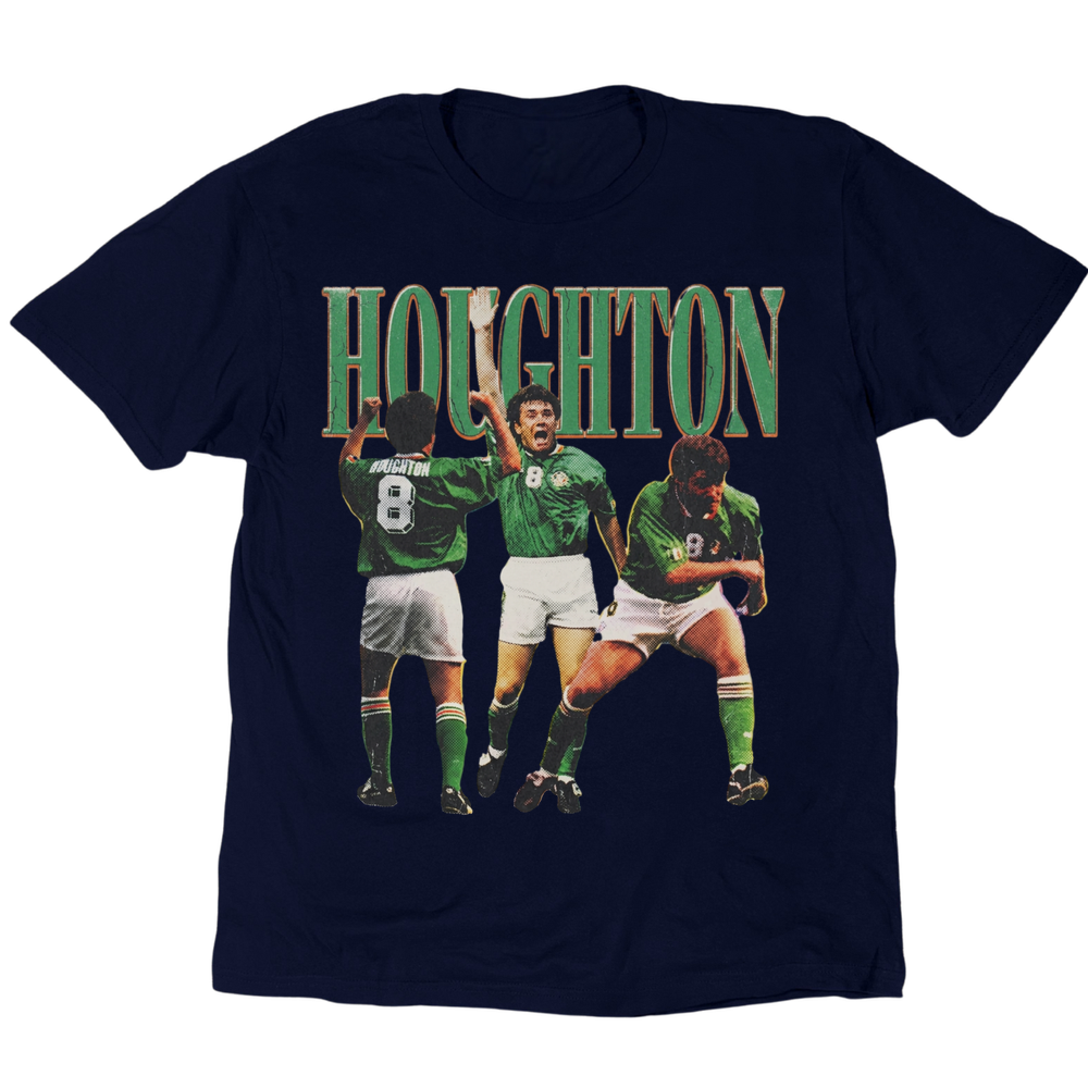 Vintage Heroes Ray Houghton '94 T-Shirt - Navy