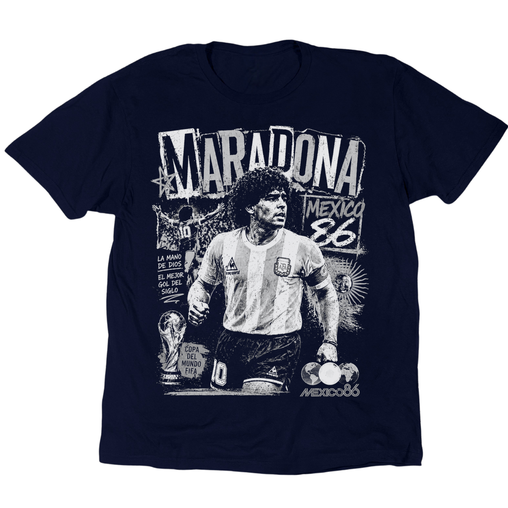 Maradona 86 T-Shirt - Navy