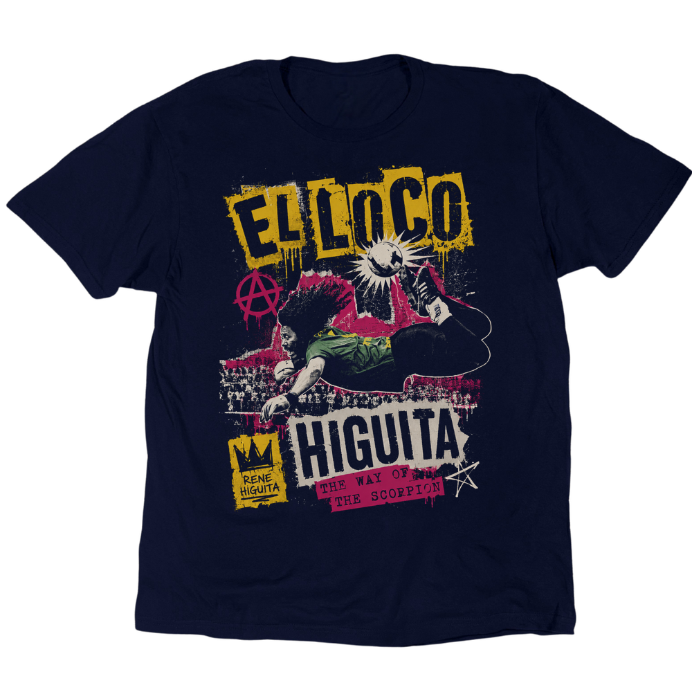 Rene Higuita The Way Of The Scorpion T-Shirt - Navy