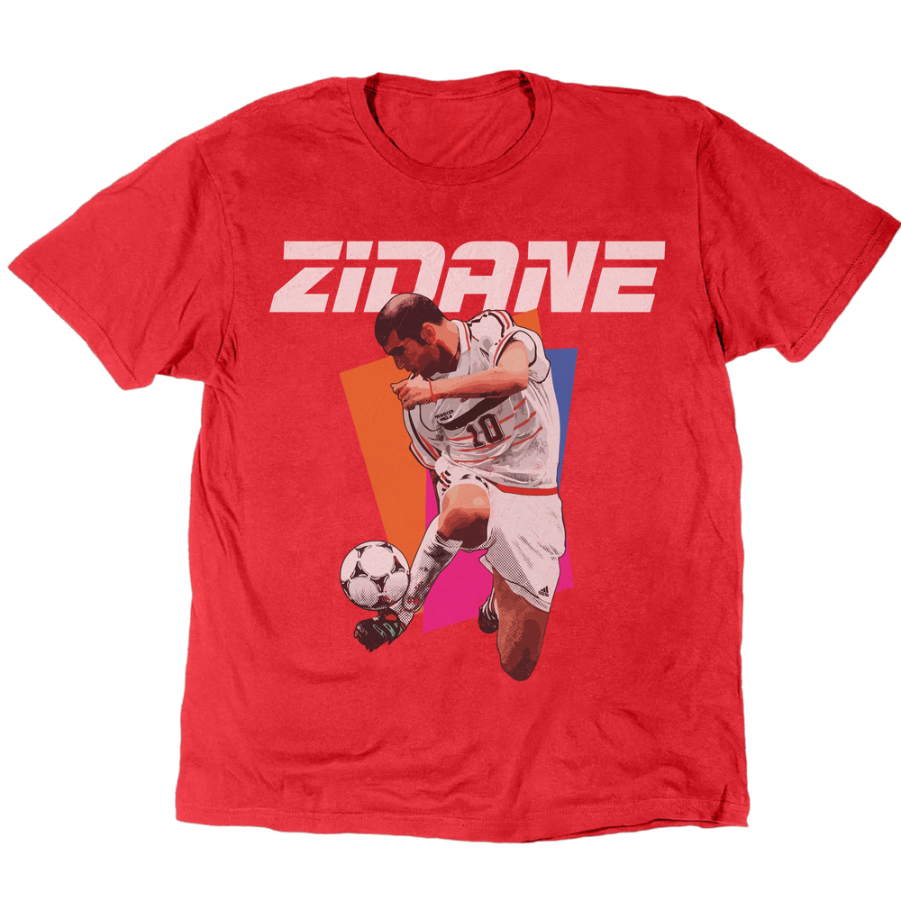 Zidane Y2k T-Shirt - Red