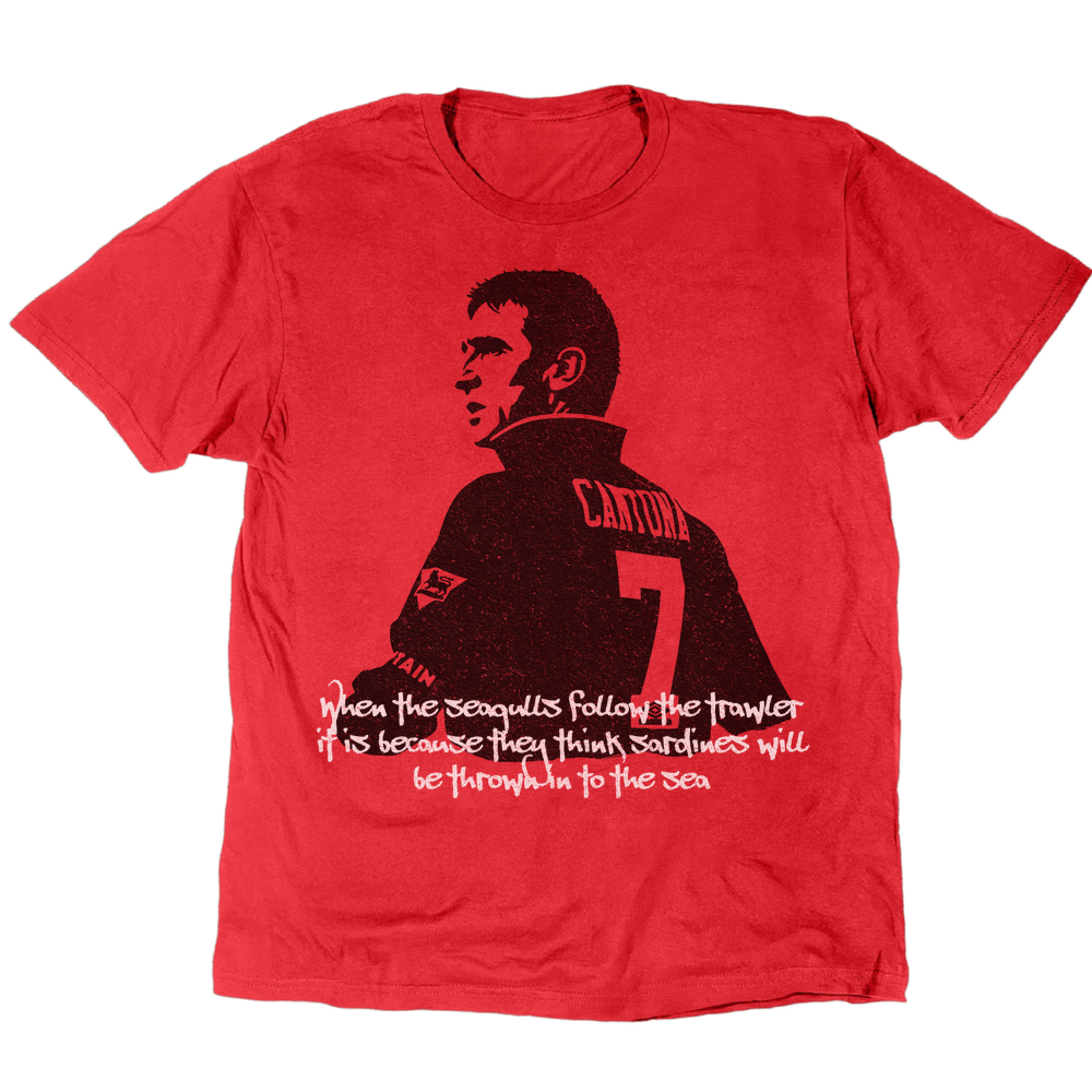 Cantona When The Seagulls Follow The Trawler T-Shirt - Red