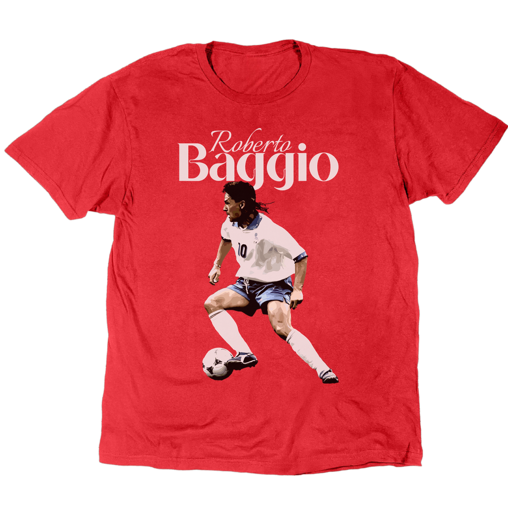 Baggio The Divine Ponytail T-Shirt - Red