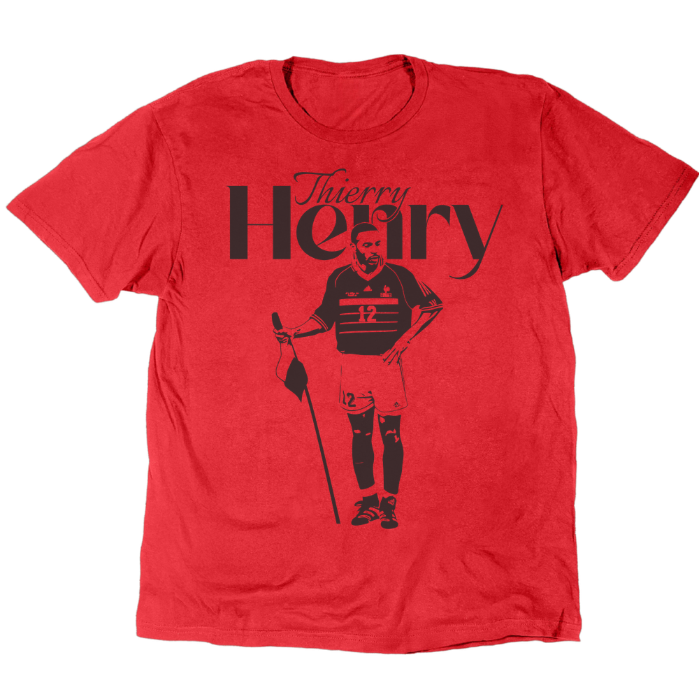 Thierry Henry And The Corner Flag T-Shirt - Red