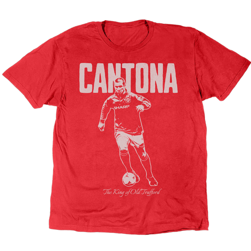 The King Of Old Trafford Eric Cantona T-Shirt - Red