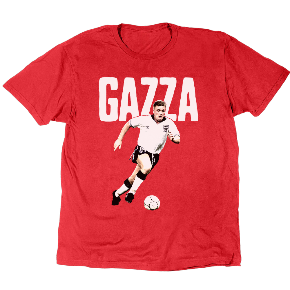 Gazza 1990 T-Shirt - Red