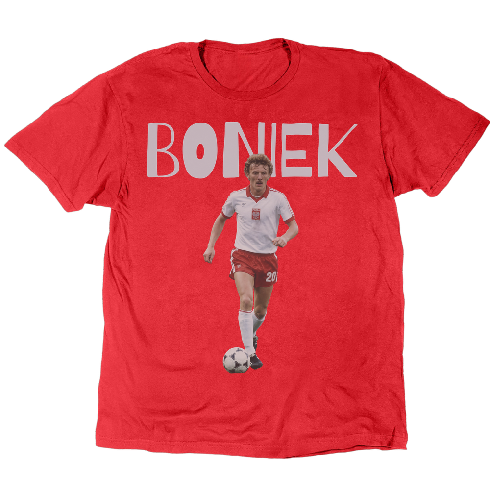 Zbigniew Boniek 1982 T-Shirt - Red