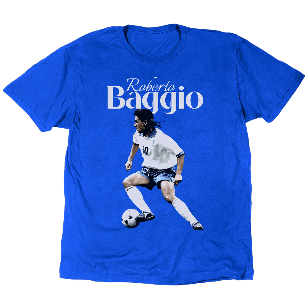 Baggio The Divine Ponytail T-Shirt - Royal