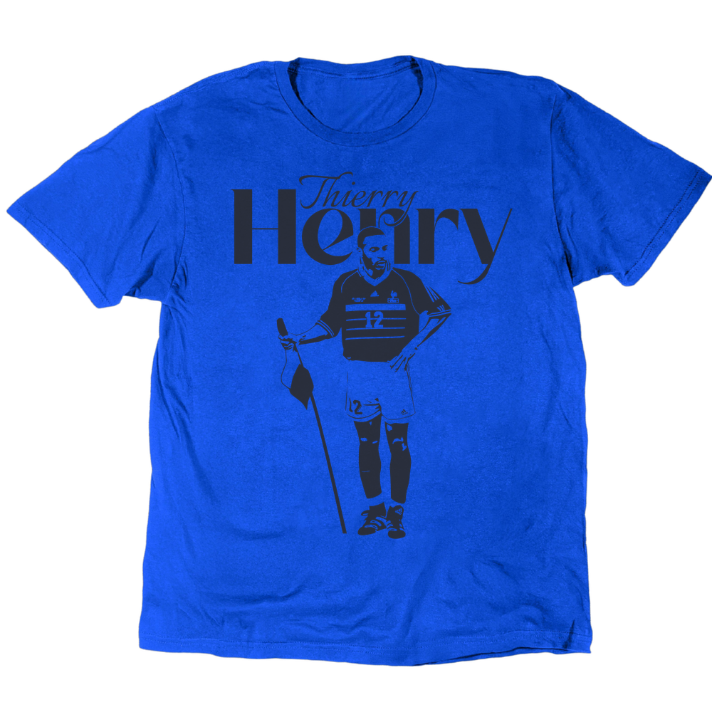 Thierry Henry And The Corner Flag T-Shirt - Royal