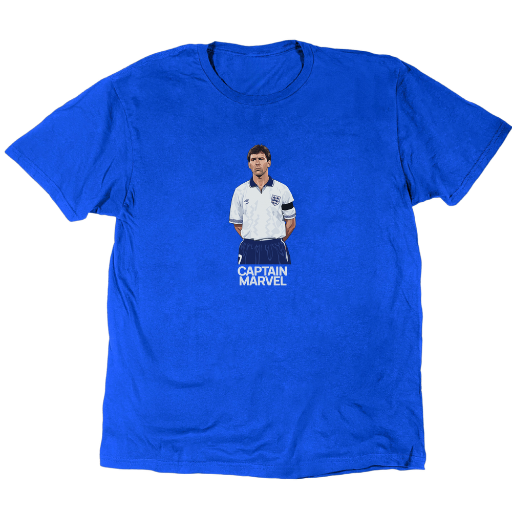 Captain Marvel Bryan Robson T-Shirt - Royal