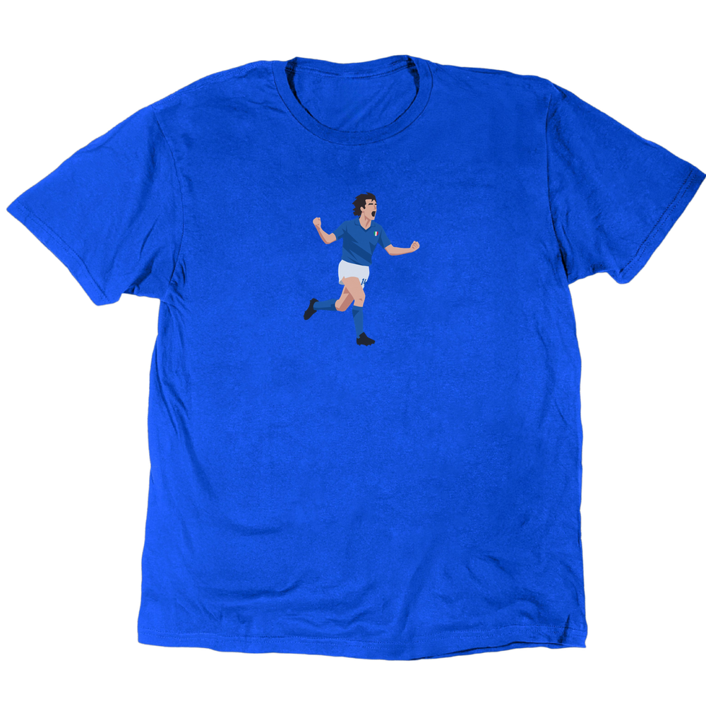 Icons Illustrated Tardelli Celebration T-Shirt - Royal