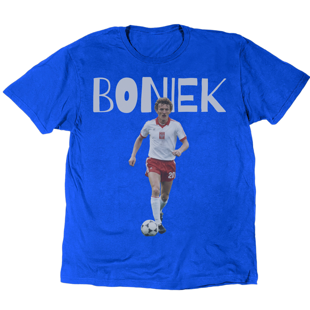 Zbigniew Boniek 1982 T-Shirt - Royal