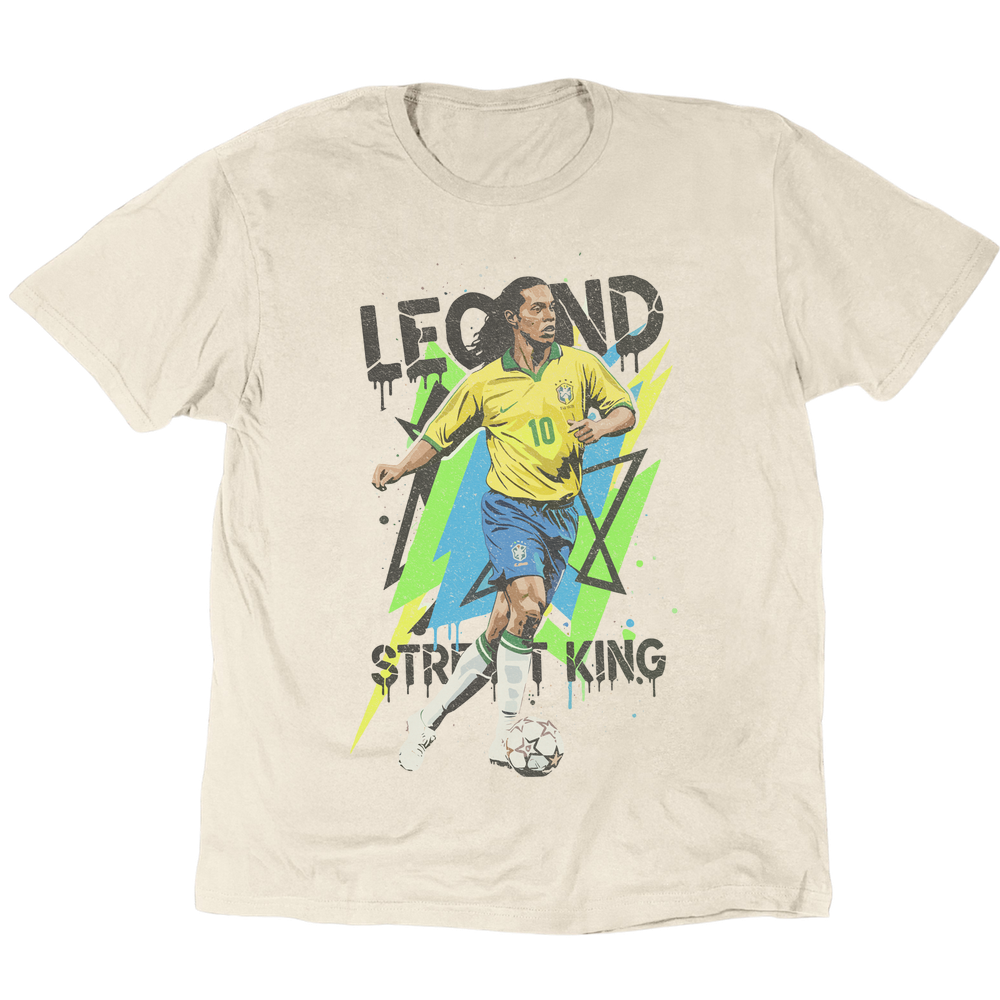 Ronaldinho Street King T-Shirt - Sand