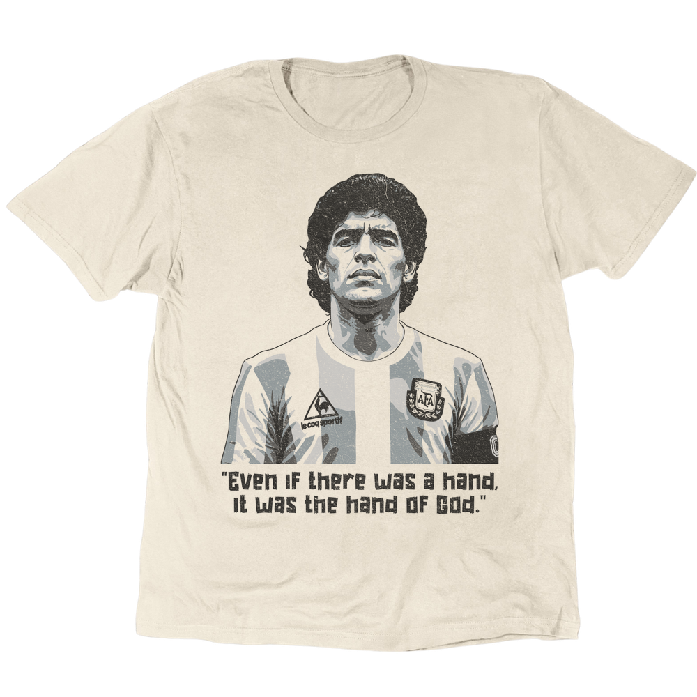 Diego The Hand Of God T-Shirt - Sand
