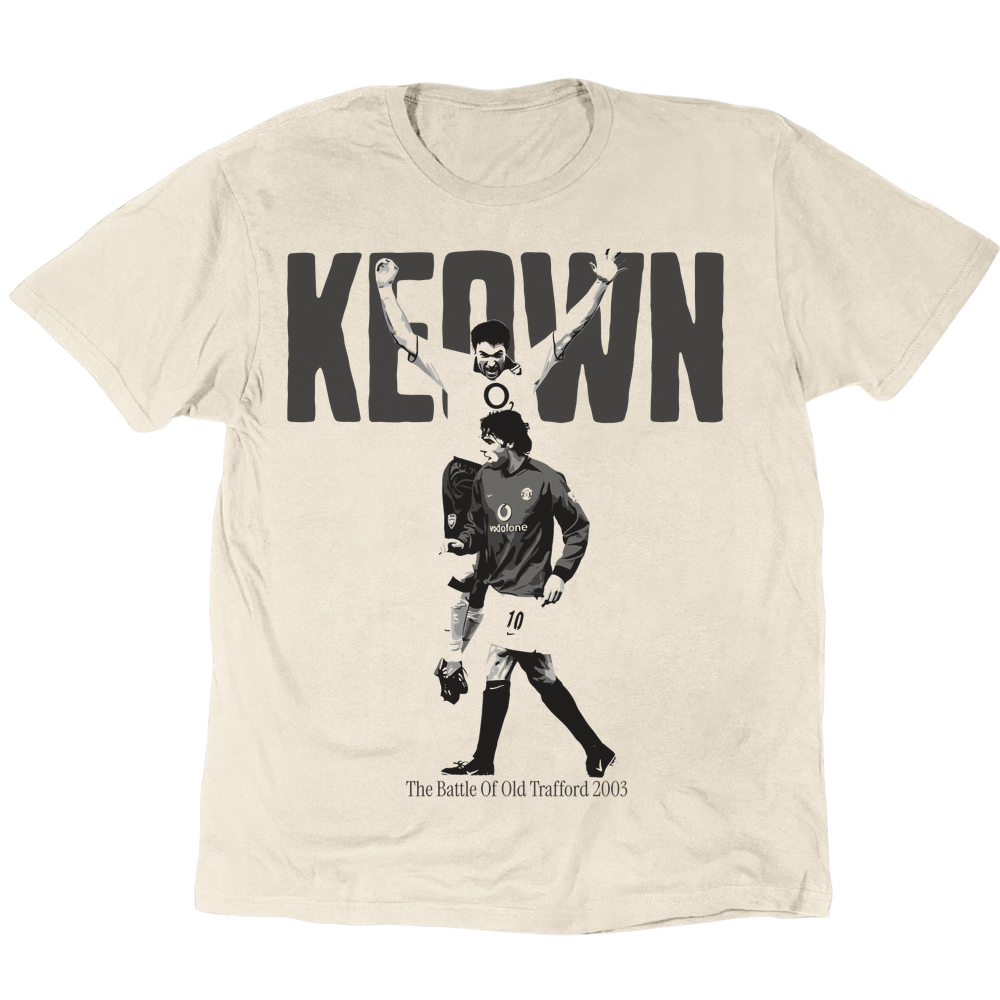 Keown The Battle Of Old Trafford 2003 T-Shirt - Sand