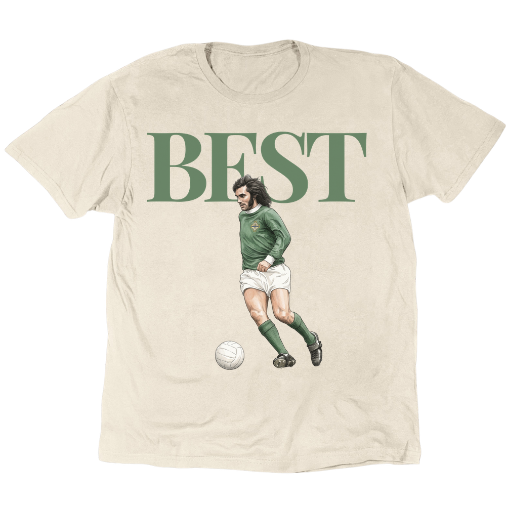George Best Northern Ireland T-Shirt - Sand