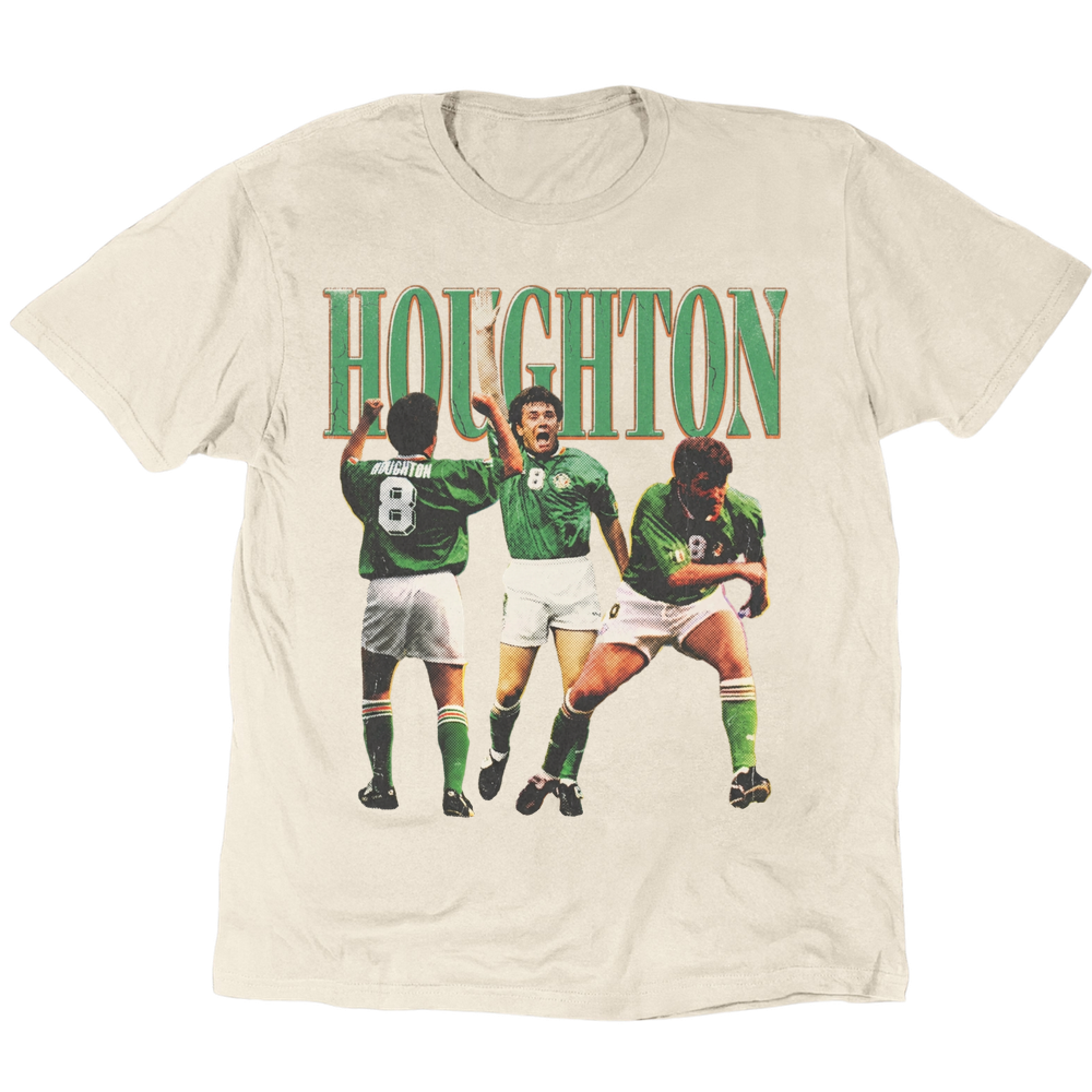 Vintage Heroes Ray Houghton '94 T-Shirt - Sand