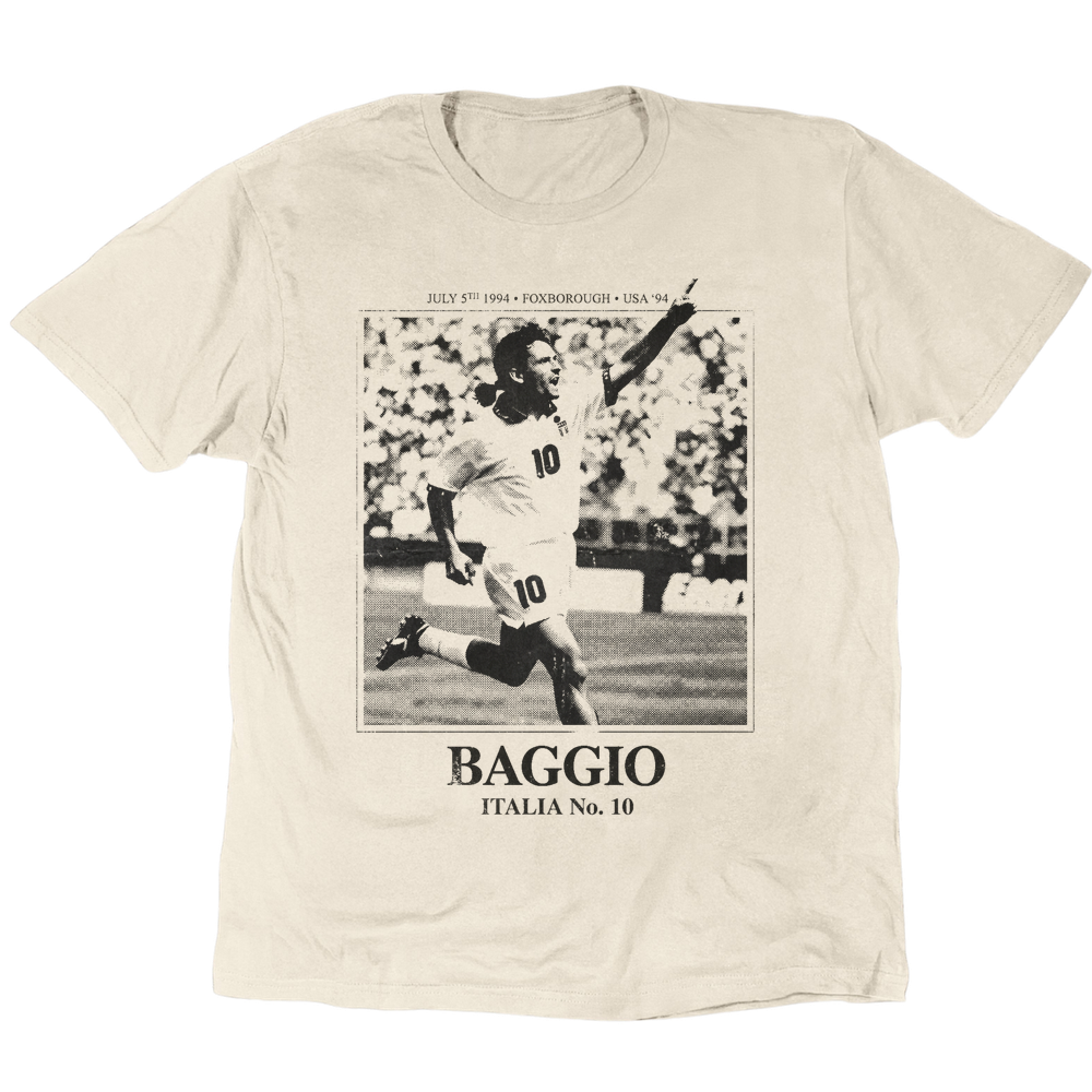 Vintage Celebration Roberto Baggio 1994 T-Shirt - Sand