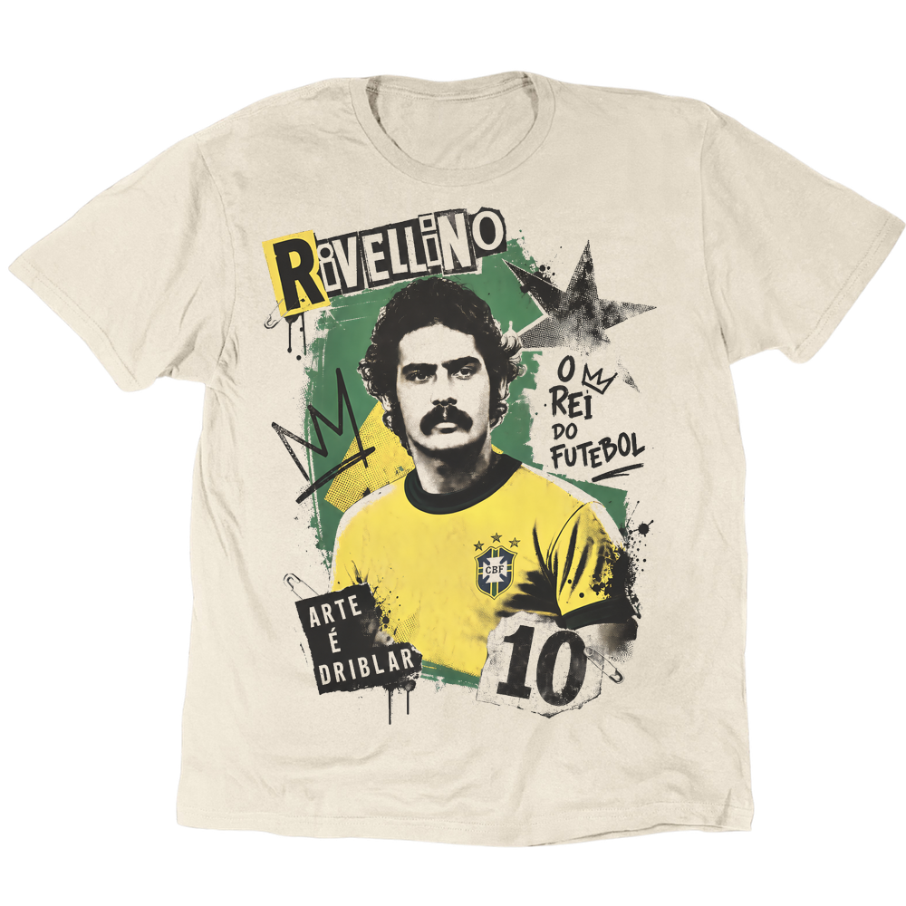 Rivellino Arte E Driblar T-Shirt - Sand