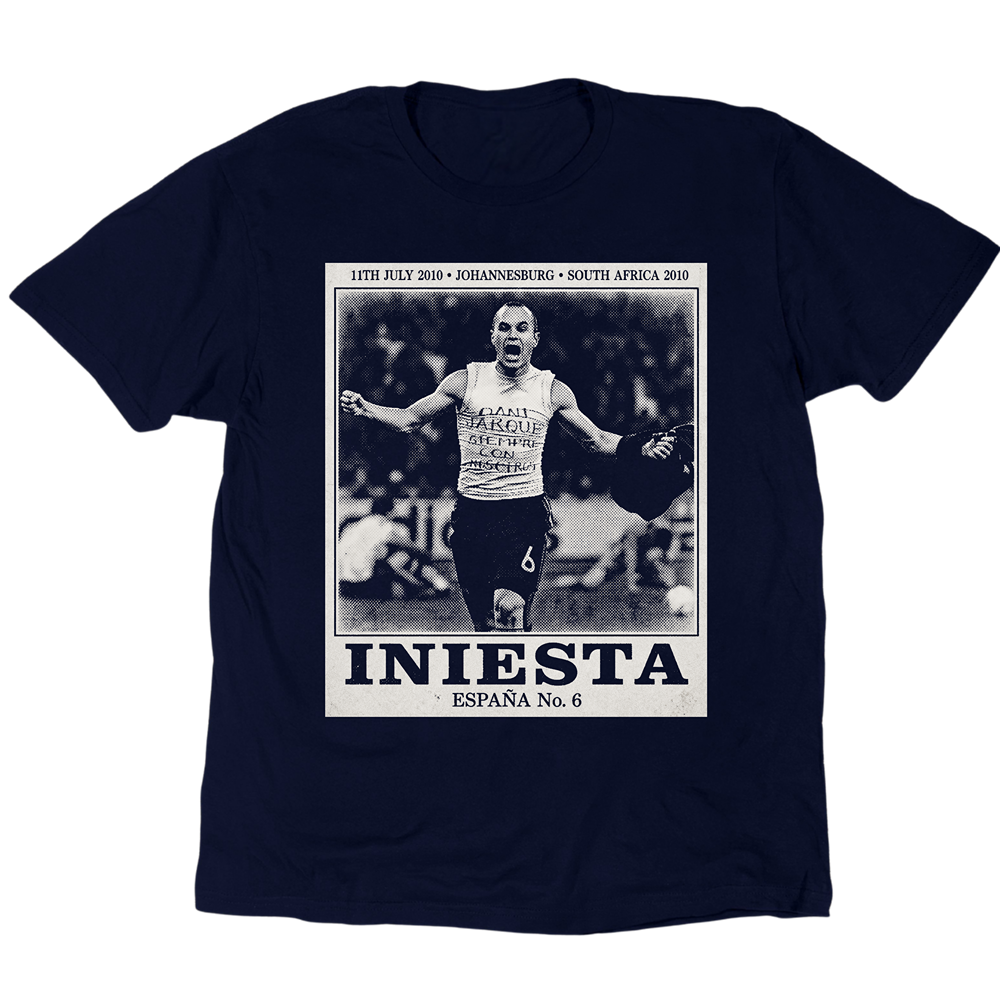 Vintage Celebration Andrés Iniesta 2010 T-Shirt