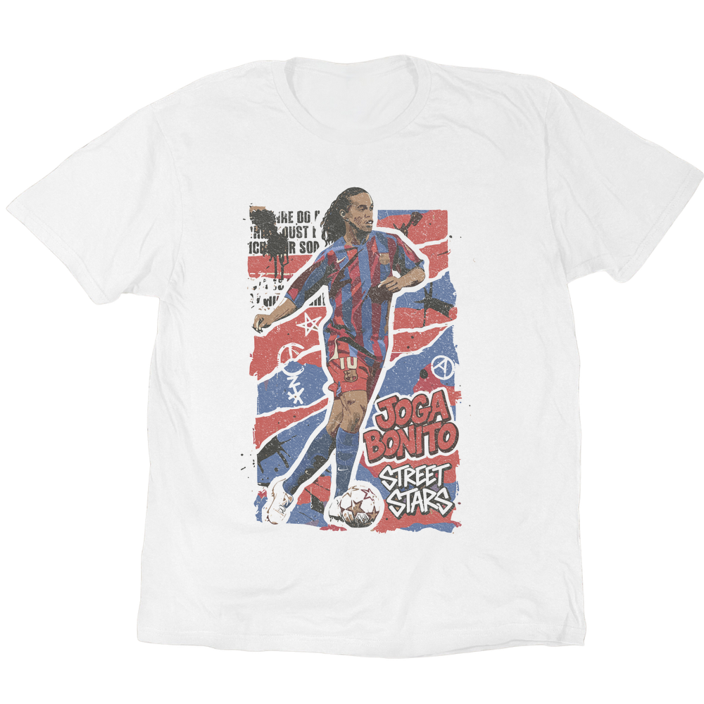 Ronaldinho Joga Bonito T-Shirt - White
