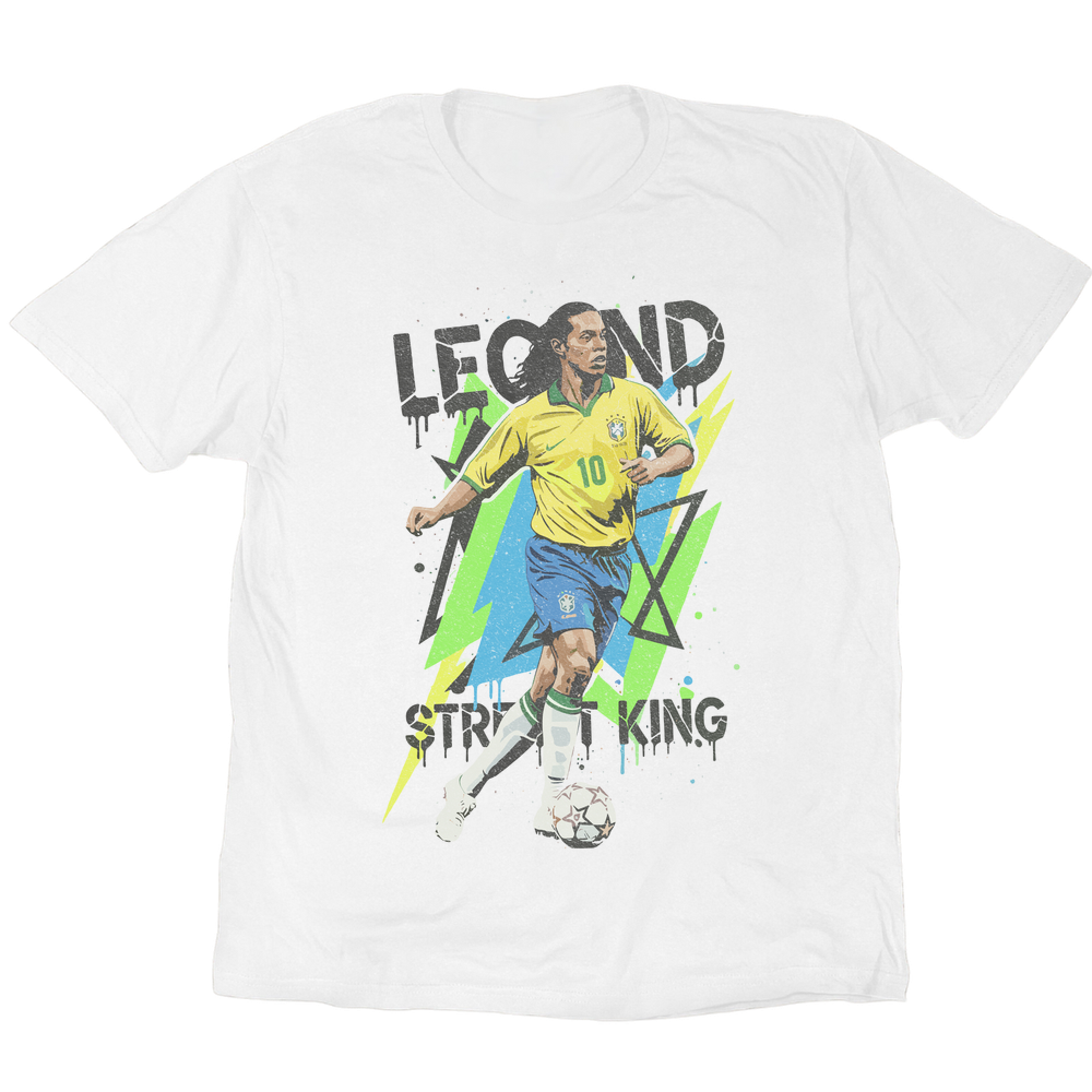 Ronaldinho Street King T-Shirt - White