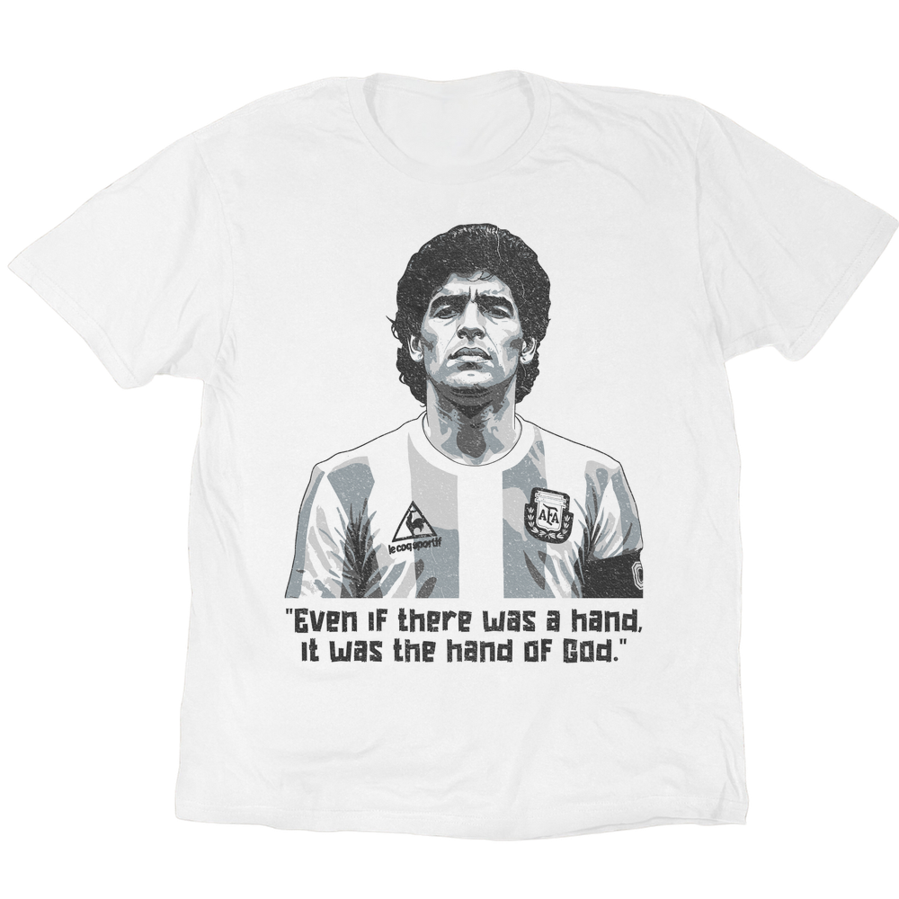 Diego The Hand Of God T-Shirt - White