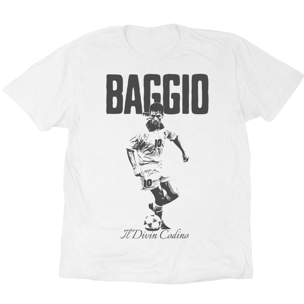 Roberto Baggio Il Divin Codino T-Shirt - White