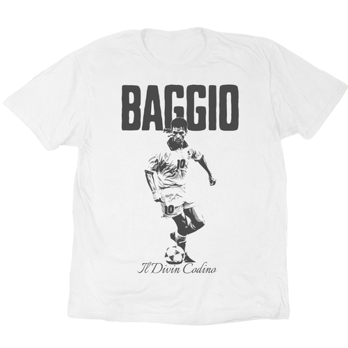 Roberto Baggio Il Divin Codino T-Shirt - White