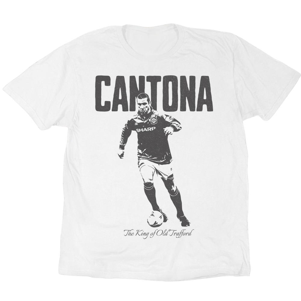 The King Of Old Trafford Eric Cantona T-Shirt - White