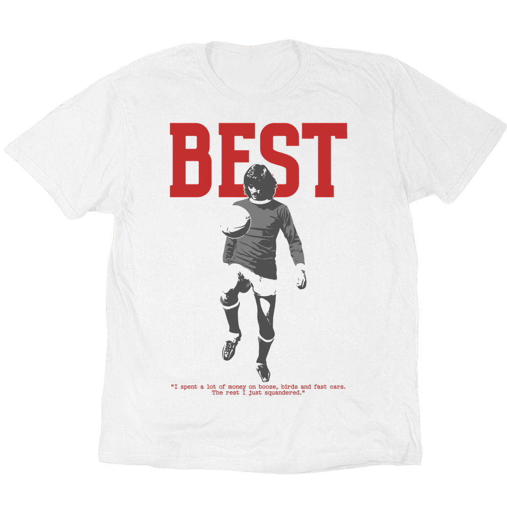 George Best The Fifth Beatle T-Shirt - White