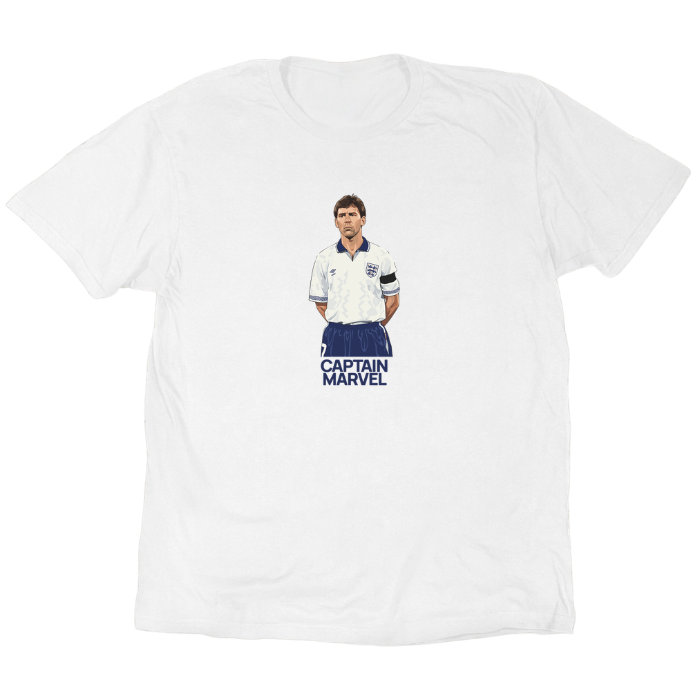 Captain Marvel Bryan Robson T-Shirt - White