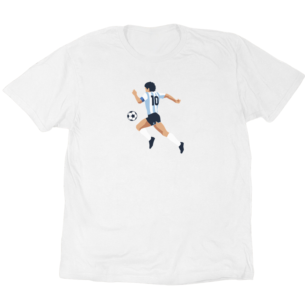 Icons Illustrated Diego Maradona T-Shirt - White