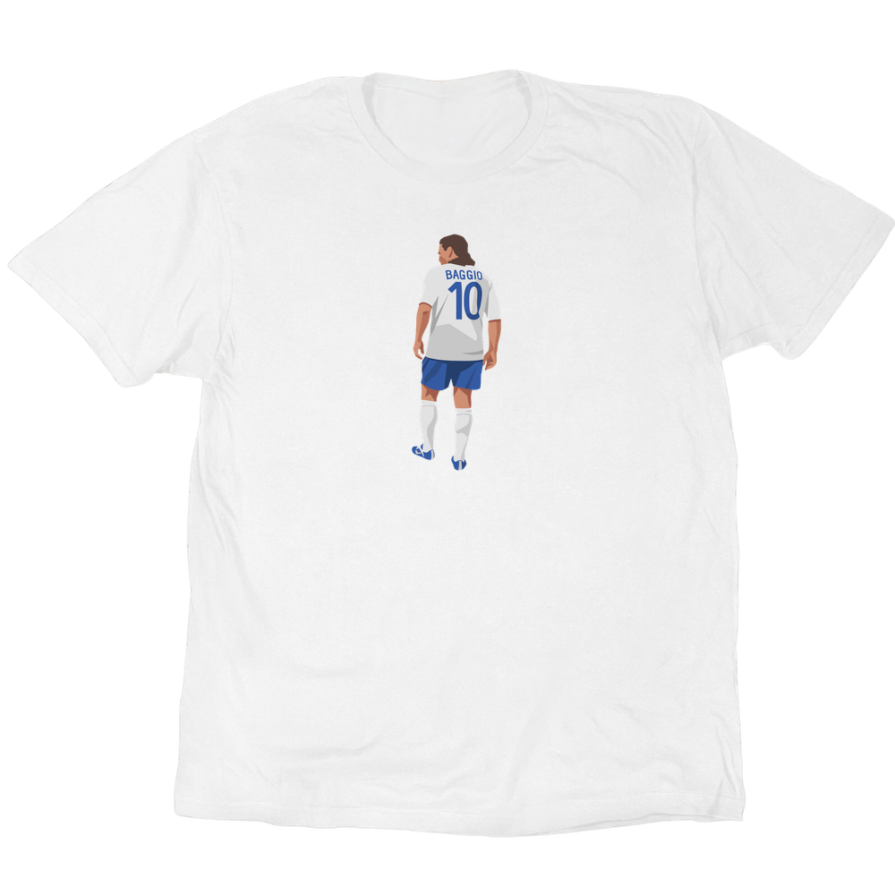 Icons Illustrated Roberto Baggio T-Shirt - White