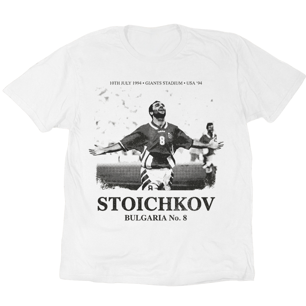 Vintage Celebration Hristo Stoichkov 1994 T-Shirt - White