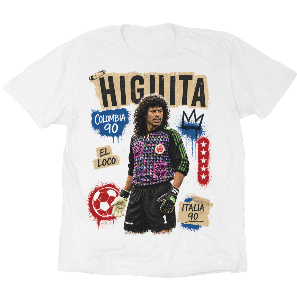 Rene Higuita 1990 T-Shirt - White