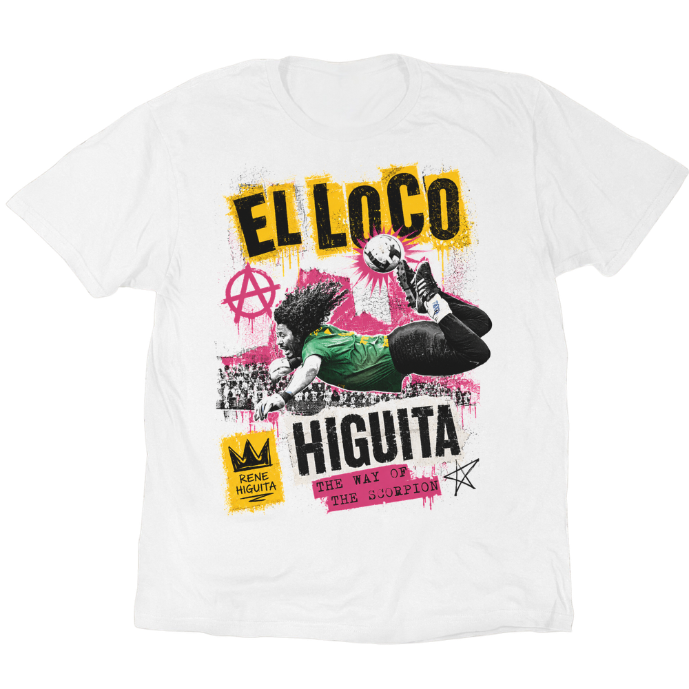 Rene Higuita The Way Of The Scorpion T-Shirt - White